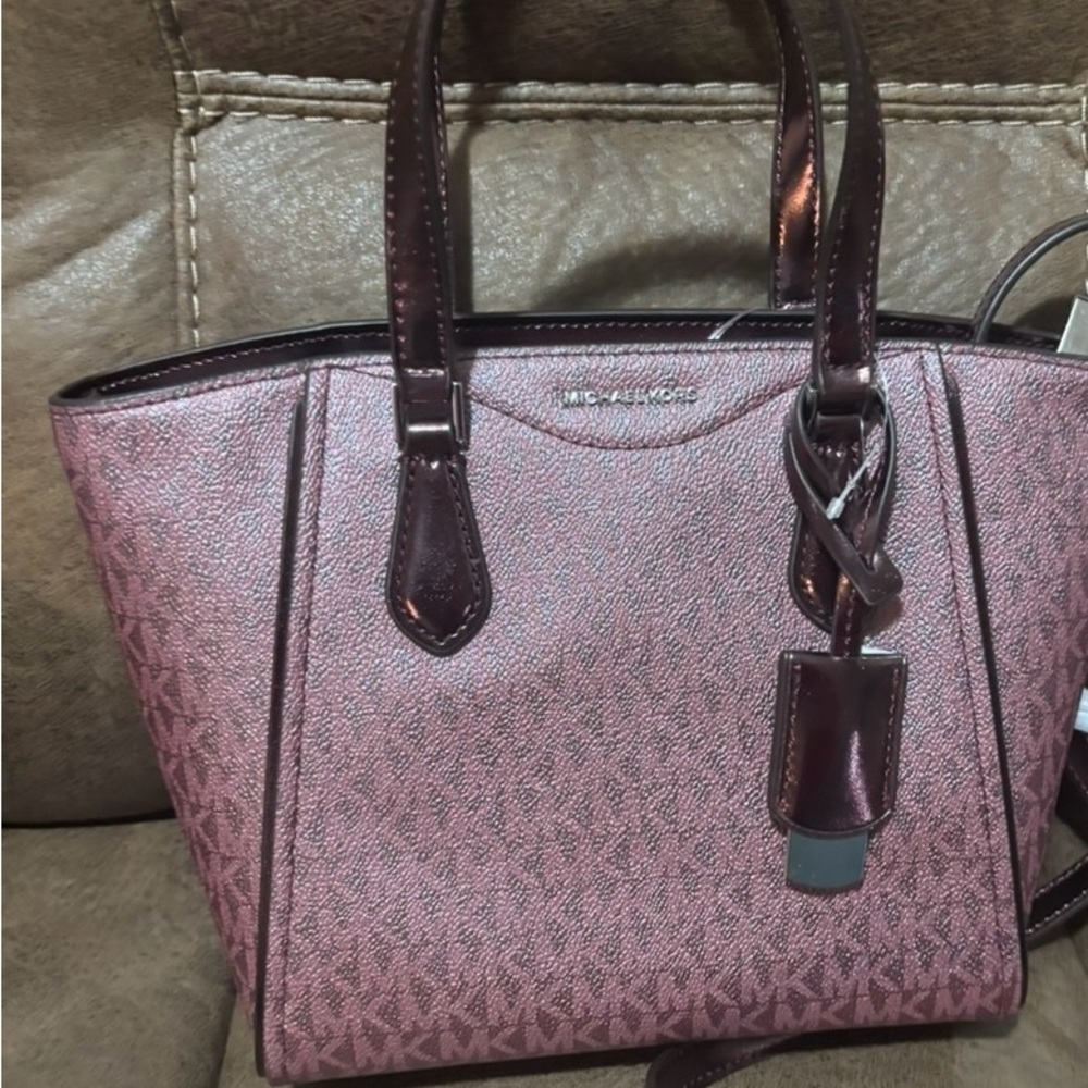 Michael Kors Burgundy Tote Bag